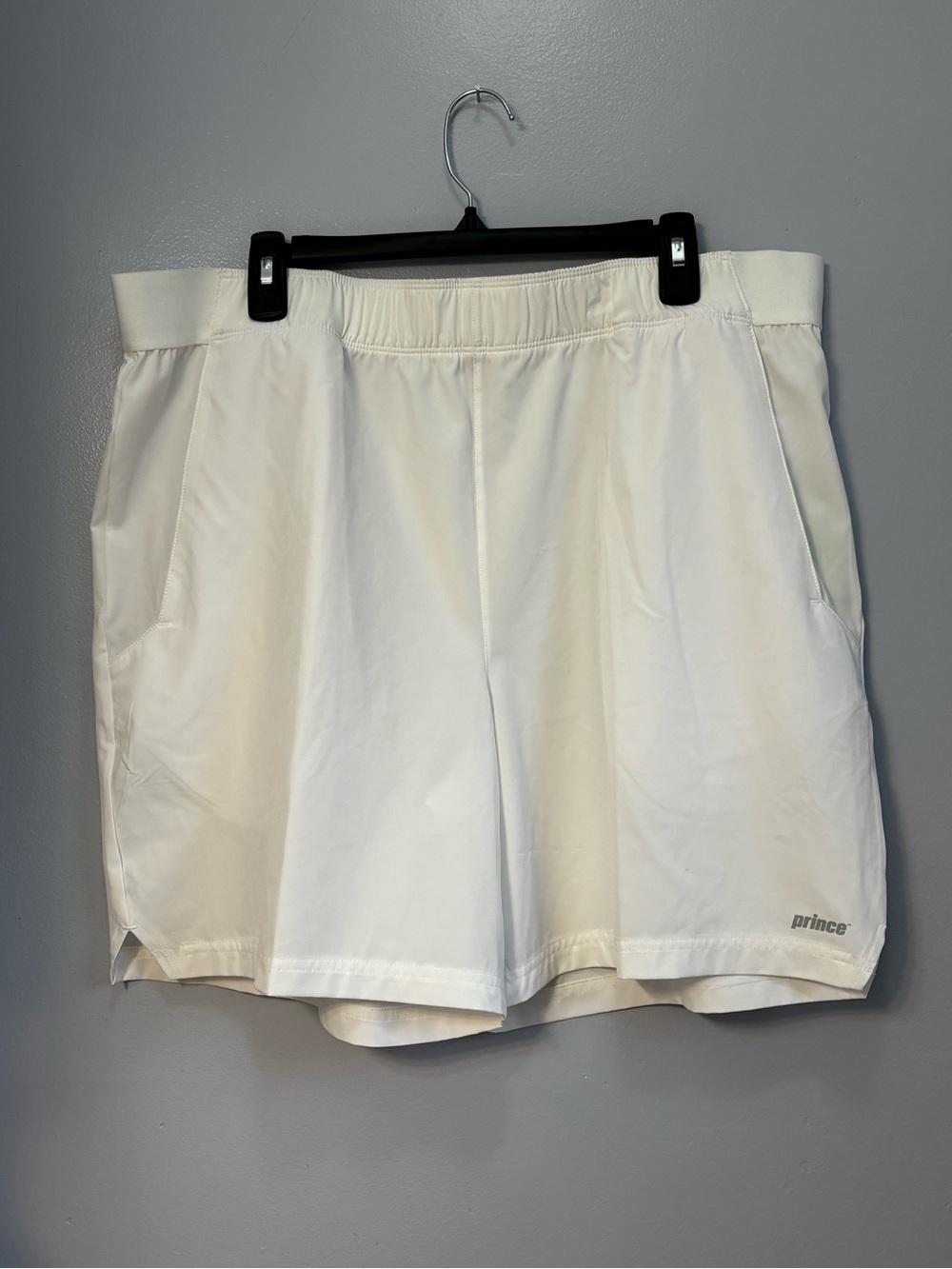 Prince Men's Match 7" Woven Tennis Shorts - White Size XXL. NWT